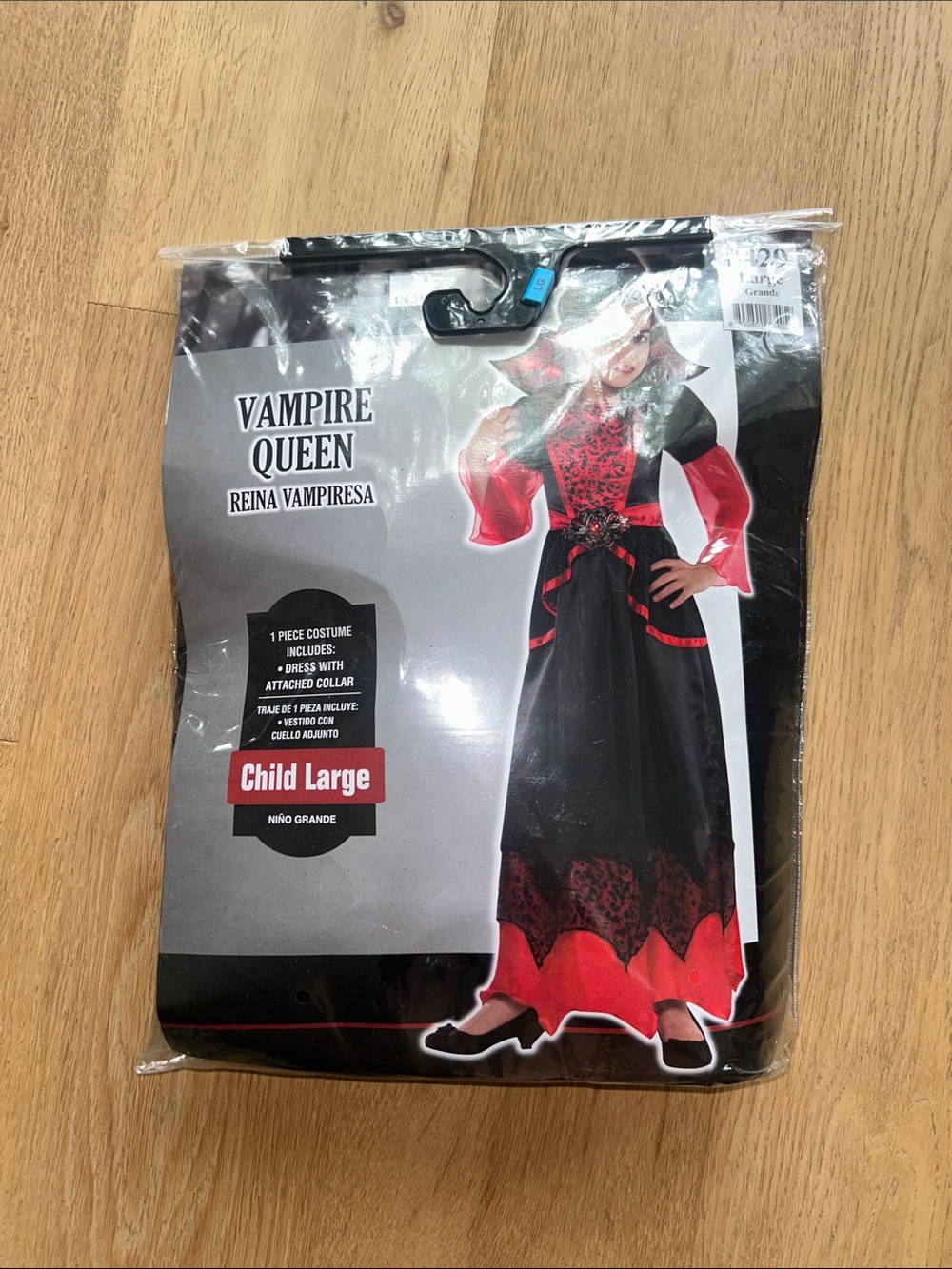 Spirit Vampire Queen Costume - Black & Red